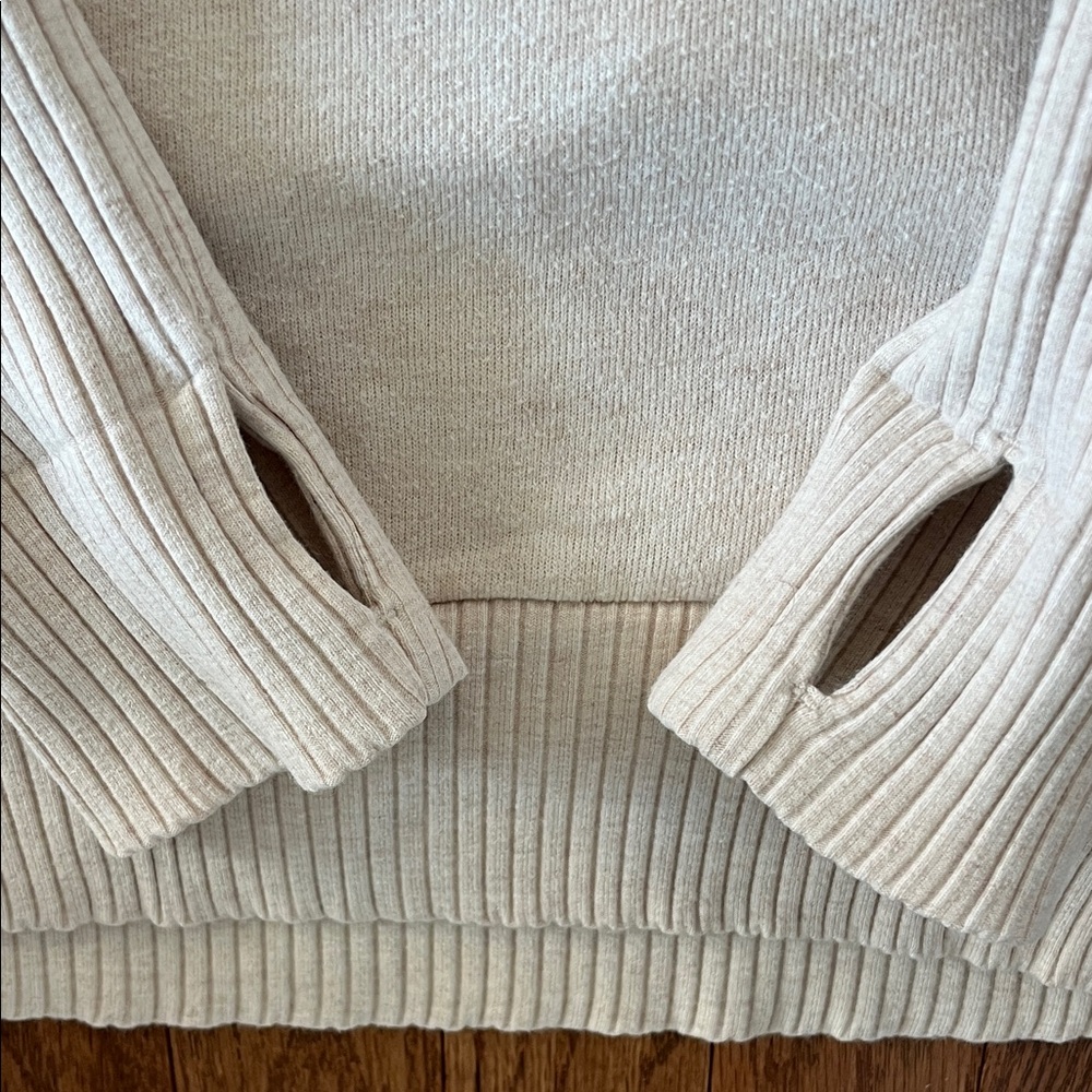 ALO Yoga Cream Cowl Neck Sweater - Picture 2 of 4
